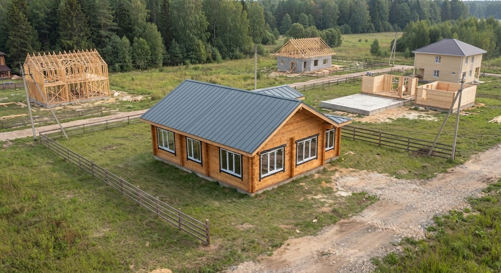 Окна REHAU — дом из бруса, фото 3