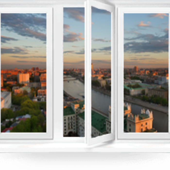 Трёхстворчатое окно REHAU Grazio